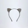 Kitty Cat Ears-pannebånd i svart