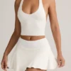 Kori Modal halterneck-tanktop i hvitt