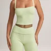 Lai Modal camisole-top med firkantet hals i salviegrønn