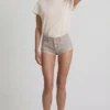 Lanori lavt sittende hotpants i ecru