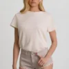Lanori lavt sittende hotpants i ecru