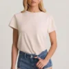 Lanori lavt sittende hotpants i mellomblå