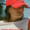 Lazise-baseballcap med logo i flammende rød
