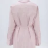 Lerici Oversized-skjorte i rosa striper