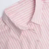 Lerici Oversized-skjorte i rosa striper