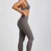 Linnea Petite ribbet modal-leggings med høy midje i grått