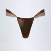 Maravi Ruched Thong Bikinitruser i bronse-gull