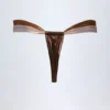 Maravi Ruched Thong Bikinitruser i bronse-gull