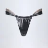 Maravi Ruched Thong Bikinitruser i sølvkrom