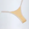 Masia Cheeky-bikinitruser med doble stropper i gul gingham