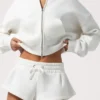 Mid-Rise Shorts i Milk