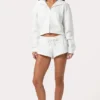 Mid-Rise Shorts i Milk