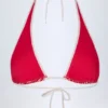 Morella halterneck-bikinitopp i rød gingham