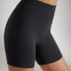 Myke sykkelshorts i bomull i svart