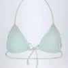 Noia Micro Triangle Bikini Top i blå blomster