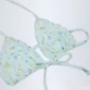 Noia Micro Triangle Bikini Top i blå blomster