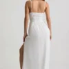 Olyssia Shirred Camisole Maxikjoler i hvitt