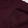 Oversized genser med rund hals i burgunder
