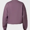 Oversized genser med rund hals i Dusk