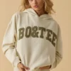 Oversized hettegenser i benhvit