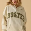 Oversized hettegenser i benhvit