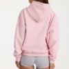 Oversized hettegenser med applikasjon i Blush