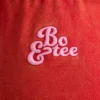 Oversized joggebukse i børstet jersey i rødt