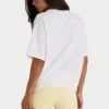 Oversized T-skjorte i bomullsjersey i hvitt
