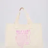 Oversized totebag i kanvas i fargen Egg Shell