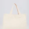 Oversized totebag i kanvas i fargen Egg Shell