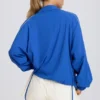Oversized treningsjakke i kobolt