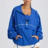 Oversized treningsjakke i kobolt