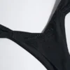 Pacifico pyntet, rynket Cheeky-bikinitruser i svart