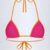 Paita trekantet bikinitopp i fuchsia