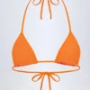 Paita Triangle Bikini Top i Orange Orchid-mønster