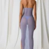 Papeete Ruched Bandeau Midi-kjoler i lavendel lilla