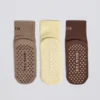 Pilates-sokkepakke i Mocha Multi