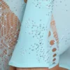 Pixie Embellished Cropped Shrug i isblå