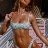 Printed Badetøy Micro Low Dipped Cheeky-underdeler i mint