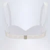 Ravello Broderie Anglaise balconette-bikinitopp med bøyle i hvitt