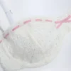 Ravello Broderie Anglaise balconette-bikinitopp med bøyle i hvitt