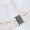 Ravello Broderie Anglaise balconette-bikinitopp med bøyle i hvitt