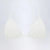 Recife Broderie Anglaise trekantet bikinitopp i hvitt