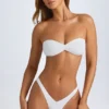 Rio bandeau-bikinitopp i hvitt