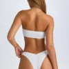 Rio bandeau-bikinitopp i hvitt