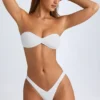Rio bandeau-bikinitopp i hvitt