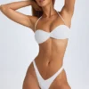Rio bandeau-bikinitopp i hvitt