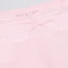 Rynkede minishorts i blekrosa melert