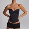 Sabrine Slinky Jersey Hot Pants med lav midje i svart
