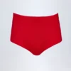 Sabrine Slinky Jersey Hotpants med lav midje i Fire Red